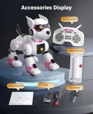 Smart Interactive Robot Dog Toy for Kids with Remote Control, Voice and Touch Features
