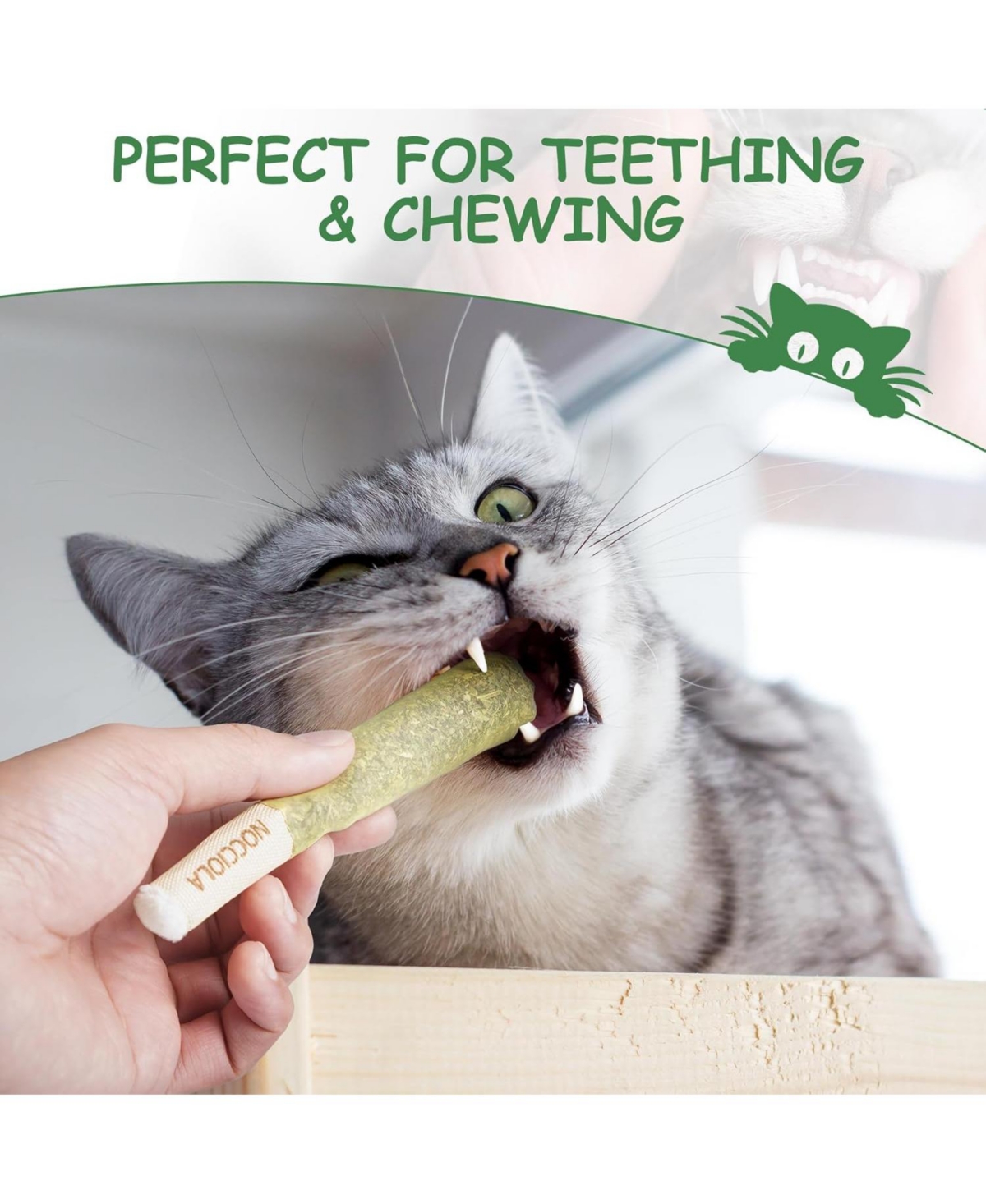 Nocciola 3 Pack Purr-Re-Roll Cat Toy Set, 100% Premium Cat Herb Filling, Natural Stimulation for Cats, Safe Teething & Kicker Toys, Perfect for Kitten