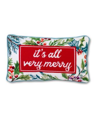 Furbish Needlepoint Pillow – Holiday Collection