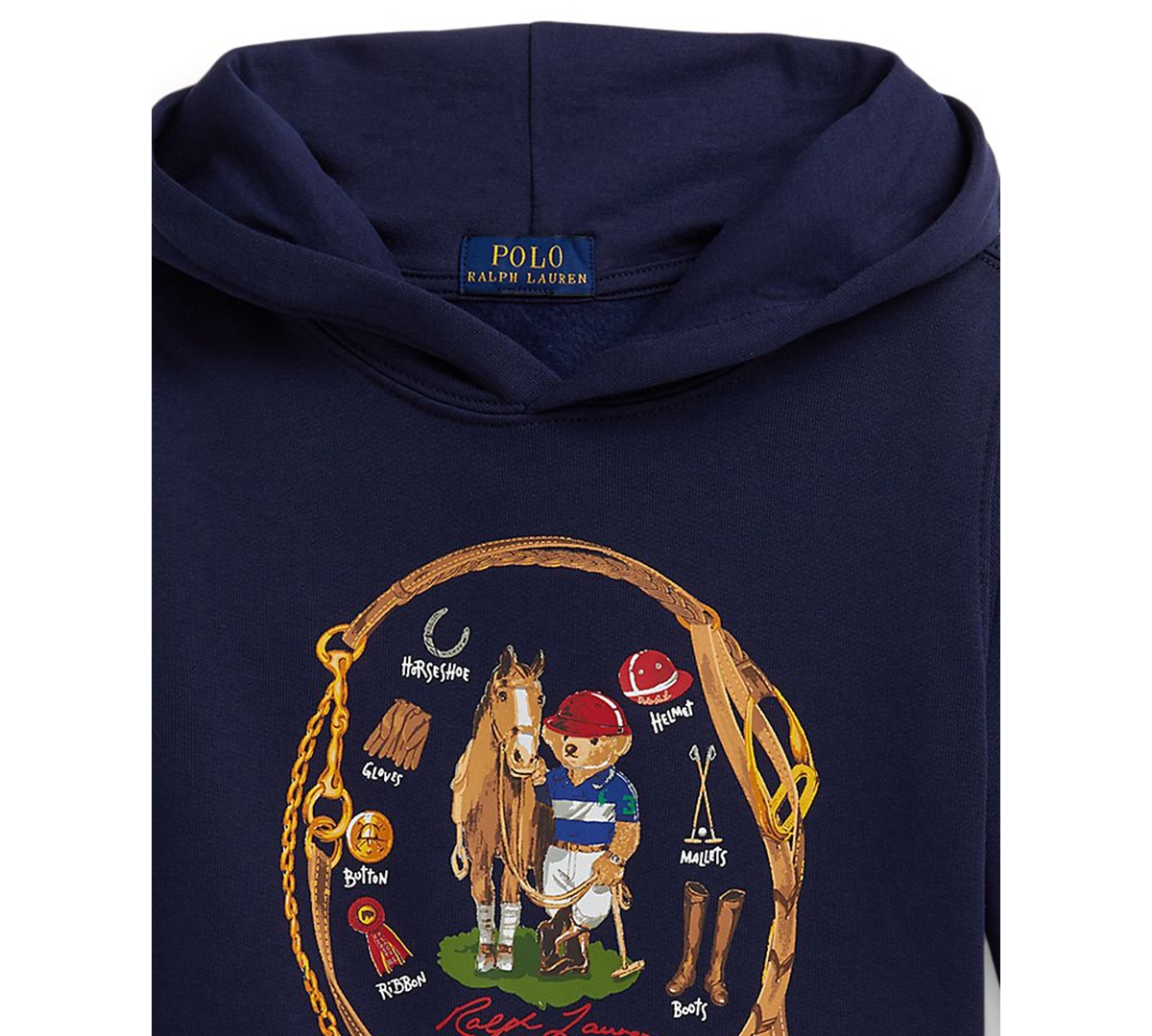 Polo Ralph Lauren Boys 2-7 Bear Long-Sleeve Hoodie