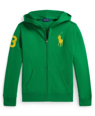 Polo Ralph Lauren Boys 8-20 Big Pony Fleece Full-Zip Hoodie - Macy's