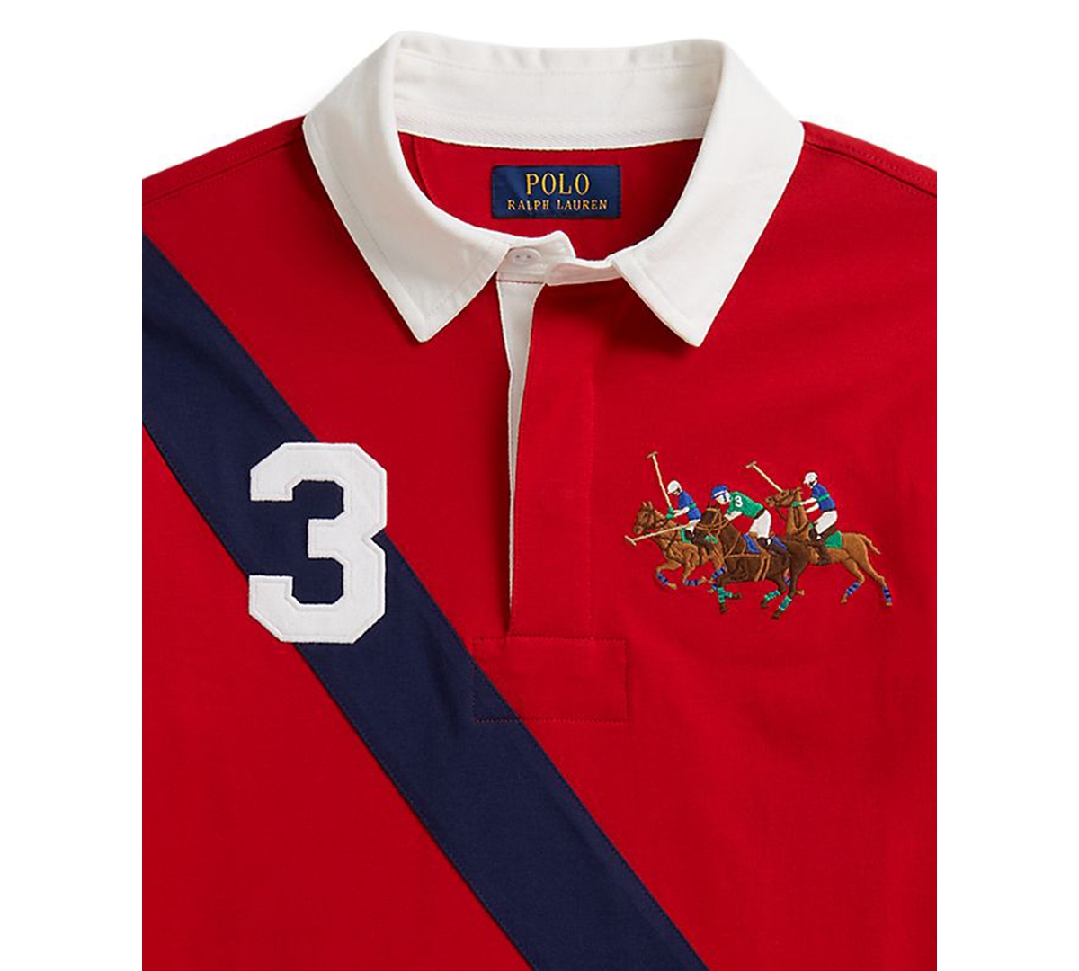 Polo Ralph Lauren Boys 8-20 Triple-Pony Long-Sleeve Rugby Shirt