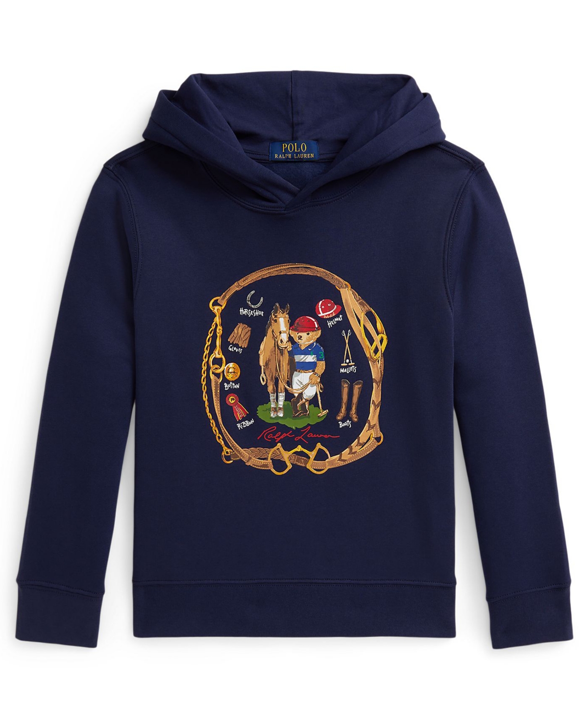 Polo Ralph Lauren Boys 8-20 Bear Fleece Long-Sleeve Hoodie