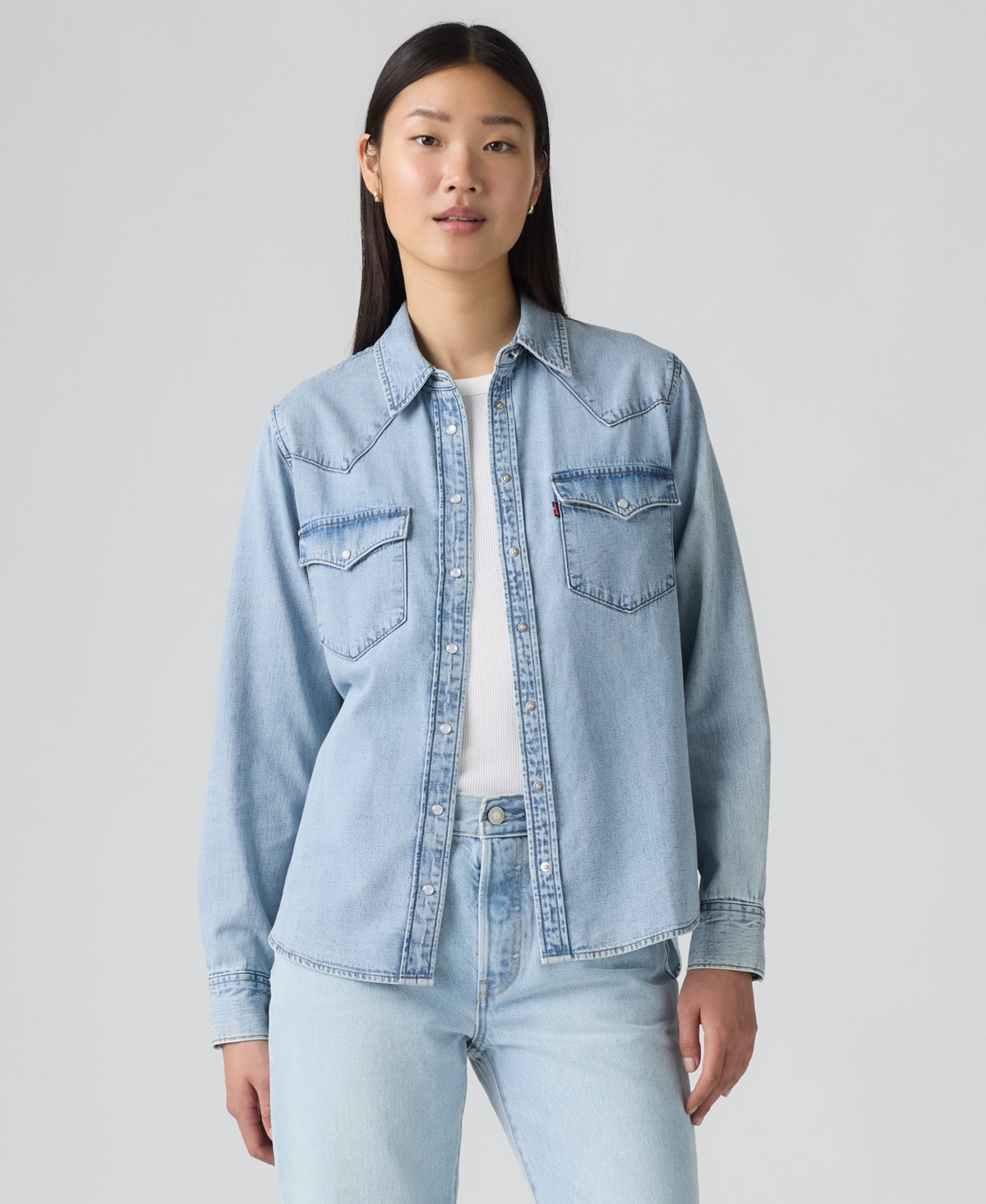 Levi's Women's The Ultimate Western Cotton Denim Shirt In Multi
