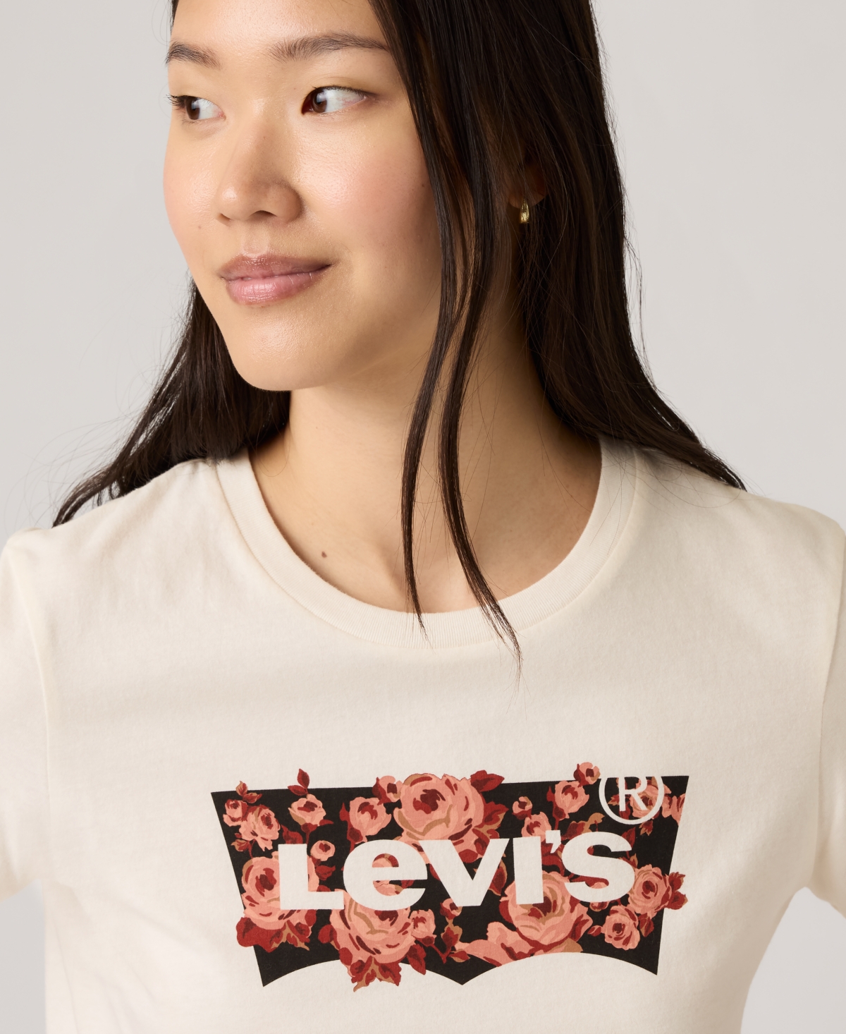 Levi's Women's Perfect Graphic Logo Cotton T-shirt In Animal Print