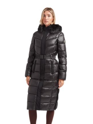 JACK1T Women's Diamond Belted Extra Long Down Coat - Macy's