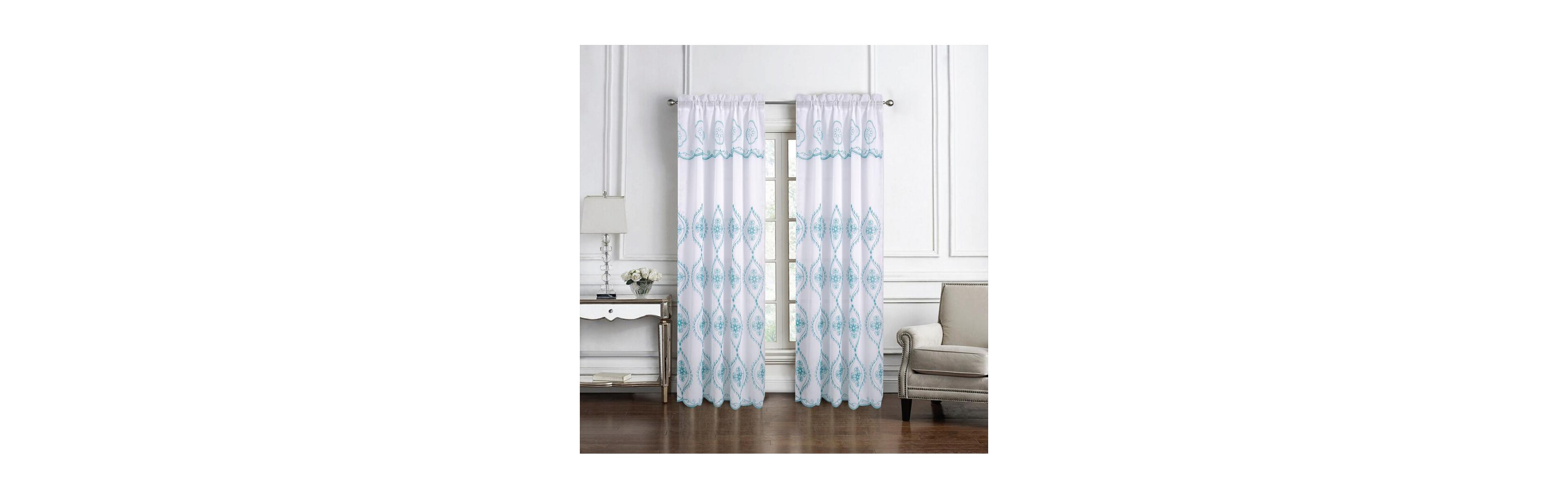 Oliva Gray Arcadia Embroidered Panel - 54x90"