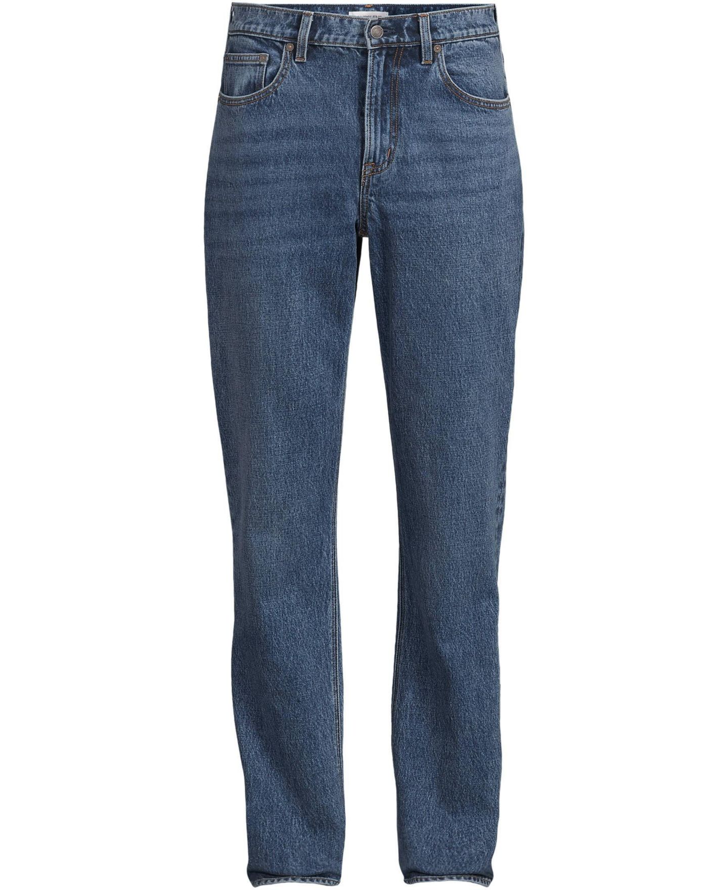Мужские джинсы Lands' End Stretch Athletic Fit Jean, цвет: Средний варёный — фото 3