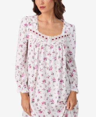 Women's Cotton Flannel Long Sleeve Ballet Nightgown