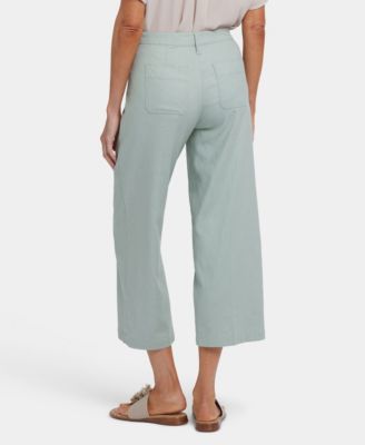 Women's Wide Leg Cargo Capri Pants