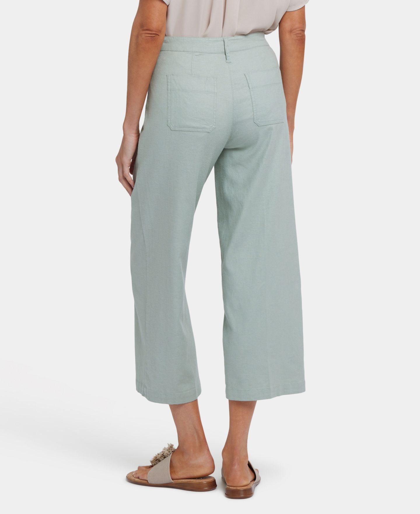 Женские брюки NYDJ Wide-Leg Cargo Capri, цвет: Пустынный розовый — фото 8