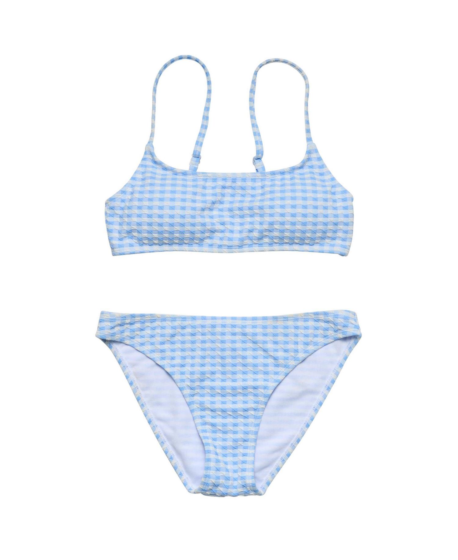 Big Girls Seaside Gingham Teen Crop Bikini