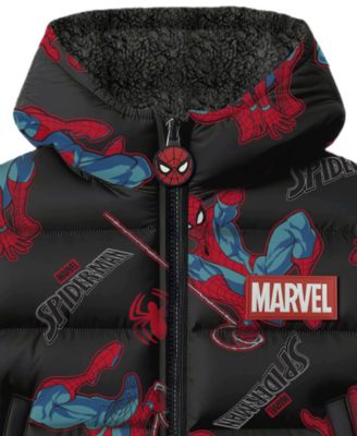 Boys' 2T-7 Printed Puffer Jacket