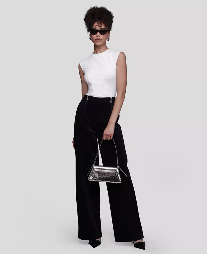 Women's Double-Zipper Wide-Leg Pants - thumbnail 8