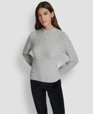 DKNY Jeans - Women's Crewneck Blouson Sleeves Sweater