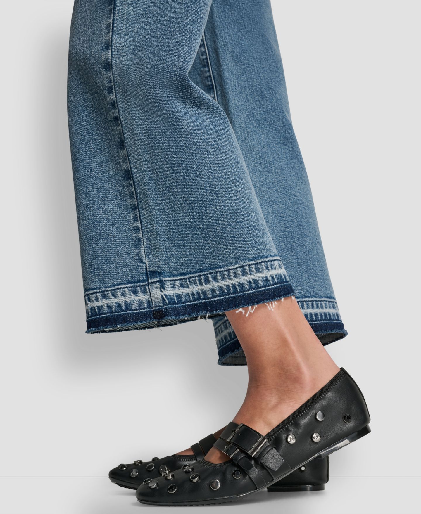 Женские джинсы DKNY Jeans Mid-Rise Wide Leg, цвет: Кедровый — фото 3
