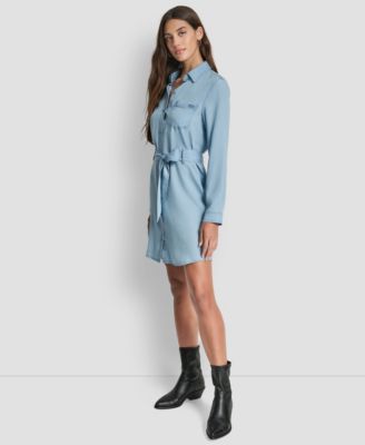 Women's Long-Sleeve Shirt Dress