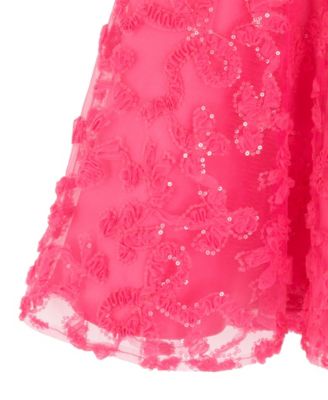 Girls 7-16 Bow Soutache Halter Bodice Dress