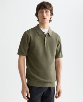 SCOTCH & SODA - Men's Structured Knitted Short-Sleeve Polo Shirt
