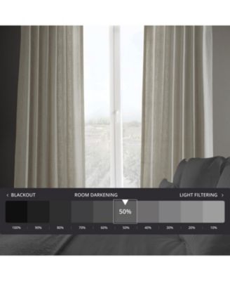 Heavy Faux Linen Curtain