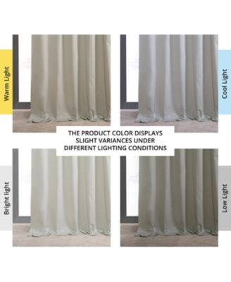 Solid Cotton Hotel Blackout Curtain