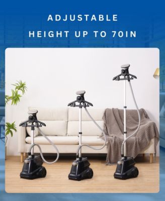 Commercial-Grade Smart Auto Shut-Off 1800W Garment Steamer with Pedal Control and Low-Water Alert