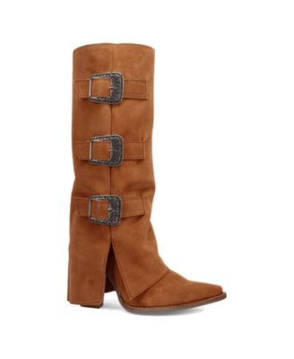 Women's Buckle Bunny Suede Leather Boot