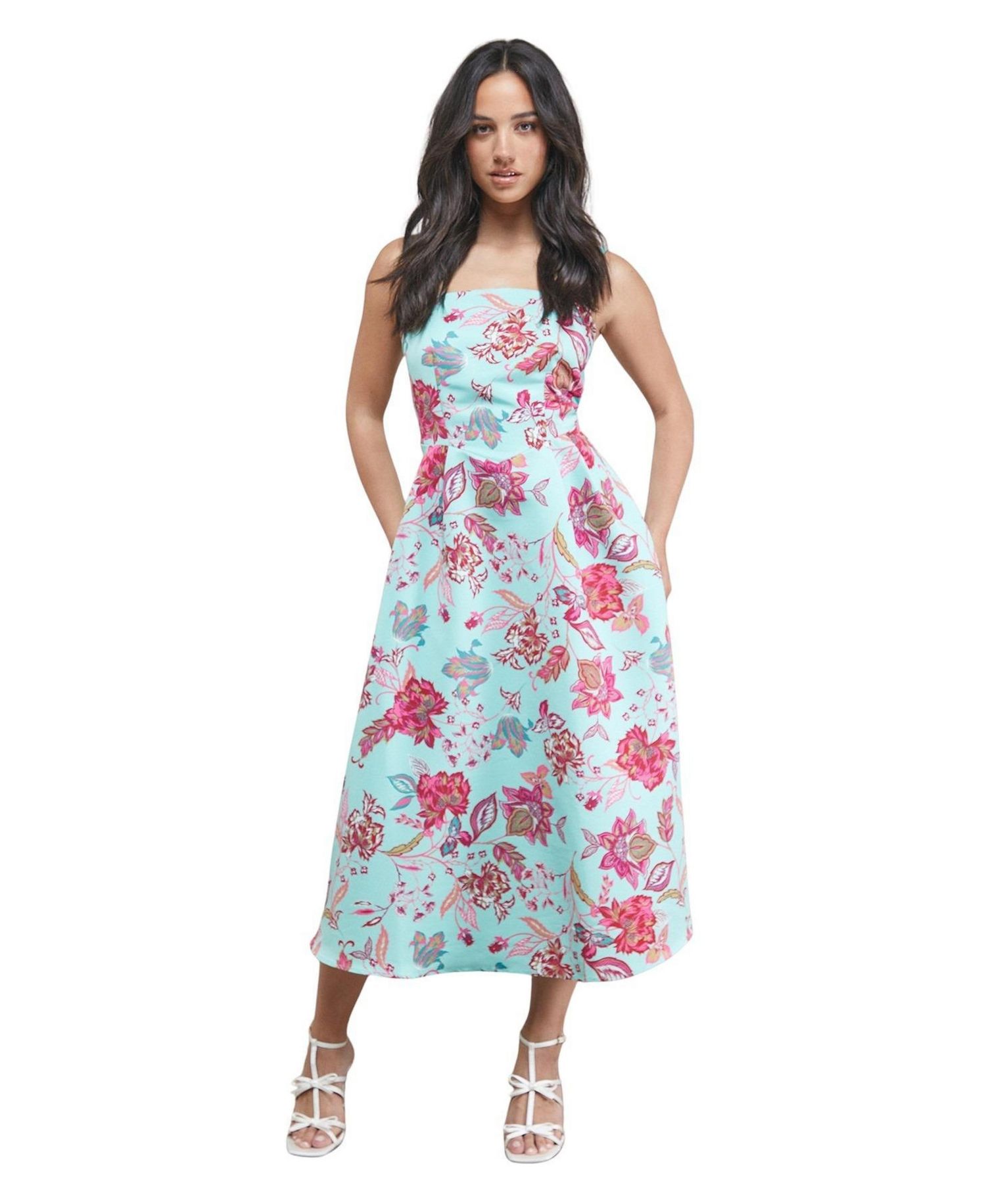 Women's Strappy Midi Prom Dress
