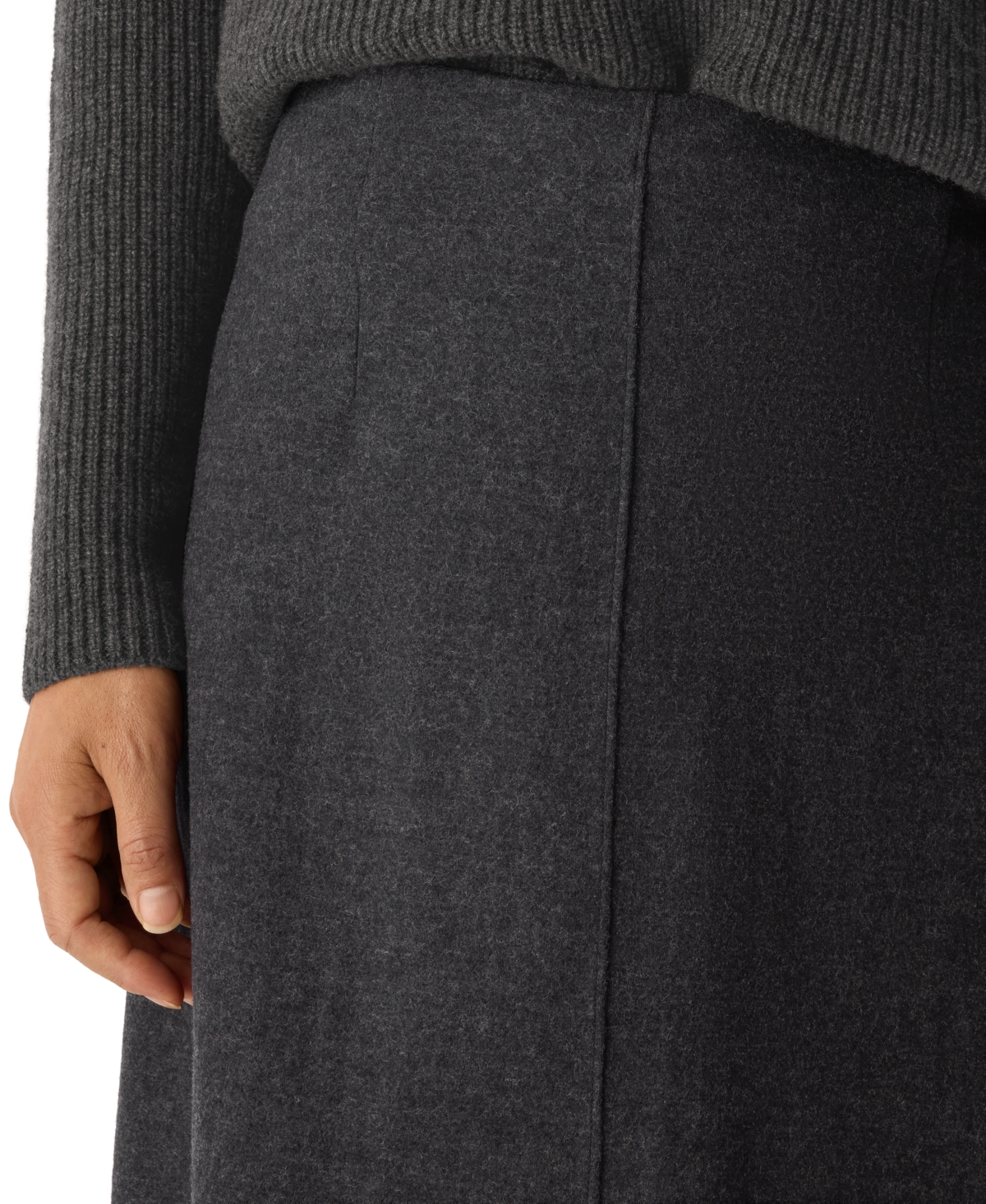 Eileen Fisher Women's Solid A-line Skirt, Regular And Plus In Gray