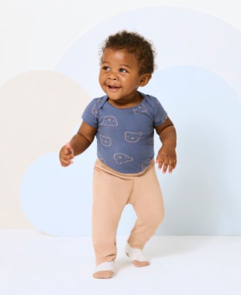 Брюки Huggies Pull-On Pants, 2-Pack Set для мальчиков-малышей, цвет: Индиго / Бежевый
