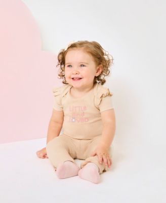 Huggies - Baby Girls 3-Pack Short-Sleeve Bodysuits