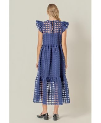 Women's Organza Midi Dress