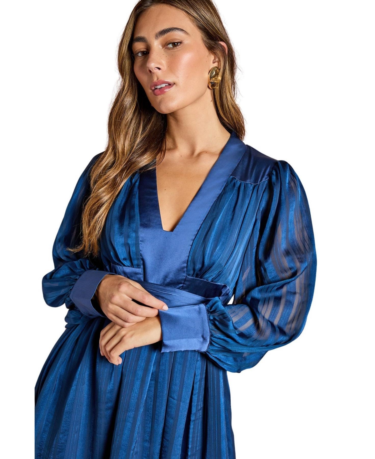 Coast Women's V-Neck Long Sleeve Maxi Dress