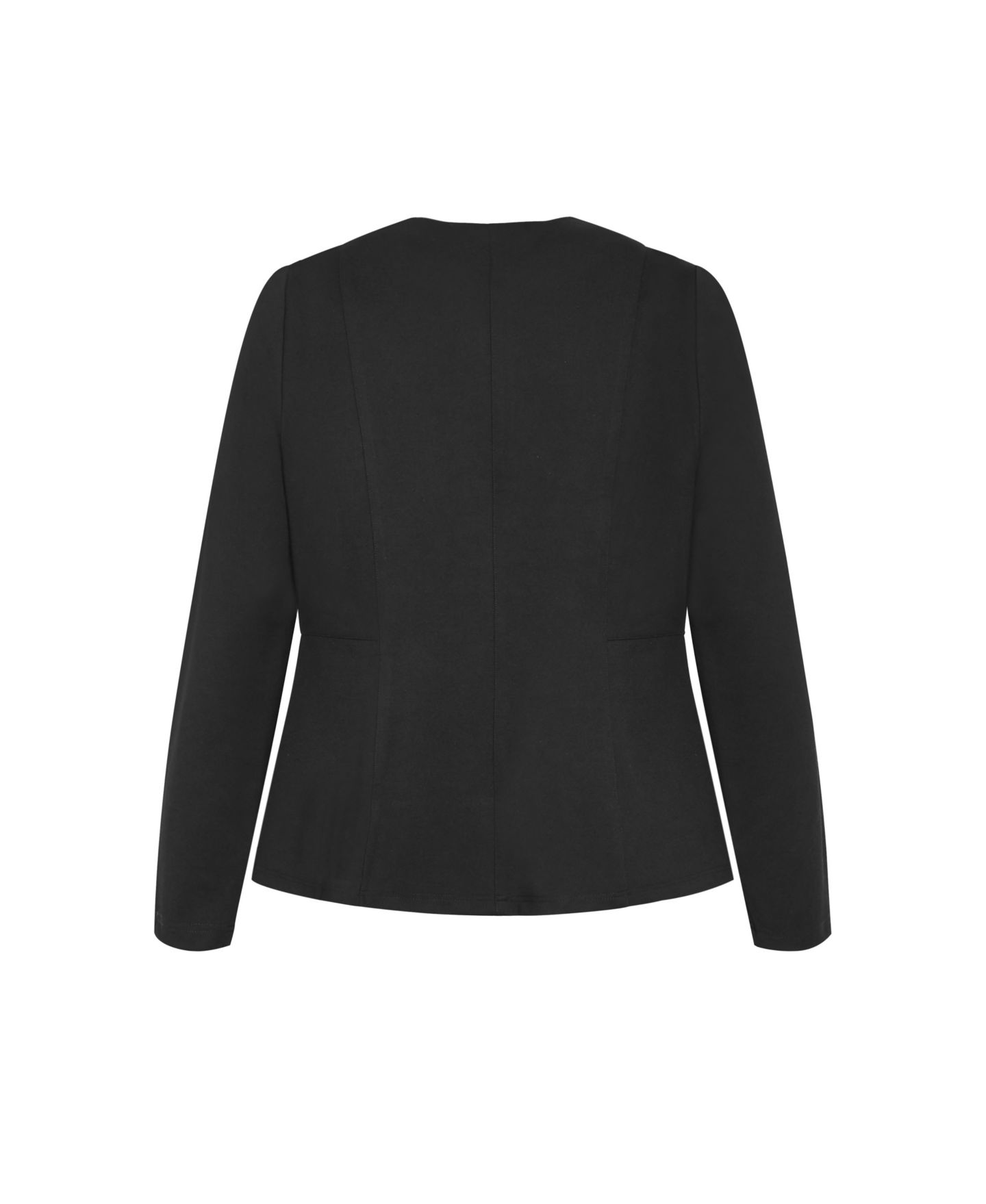 Женская куртка CITY CHIC Plus Size Peyton Ponte, цвет: Чёрный — фото 5