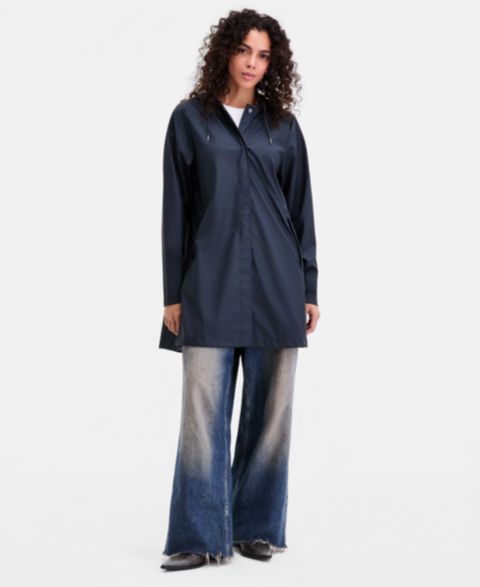 Женские куртки Rains Women's Hooded A-Line Rain Jacket