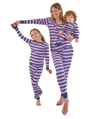 Women's Two Piece Cotton Striped Holiday Pajamas