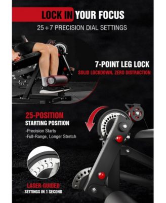 Leg Extension & Curl Machine - Adjustable 2-in-1 Cable System for Home Gym