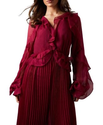 Women's Soft Chiffon Frill Jumpsuit