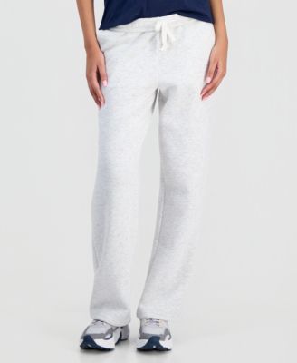 Juniors' High-Rise Fold-Over-Waist Fleece Pants 