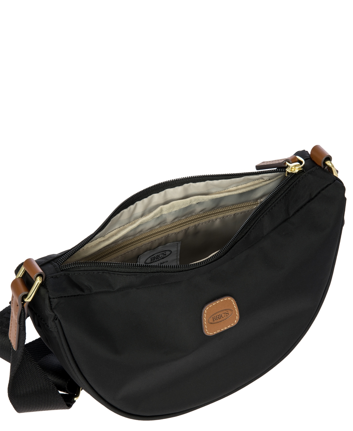 Bric's X-travel Mini Halfmoon Bag In Black