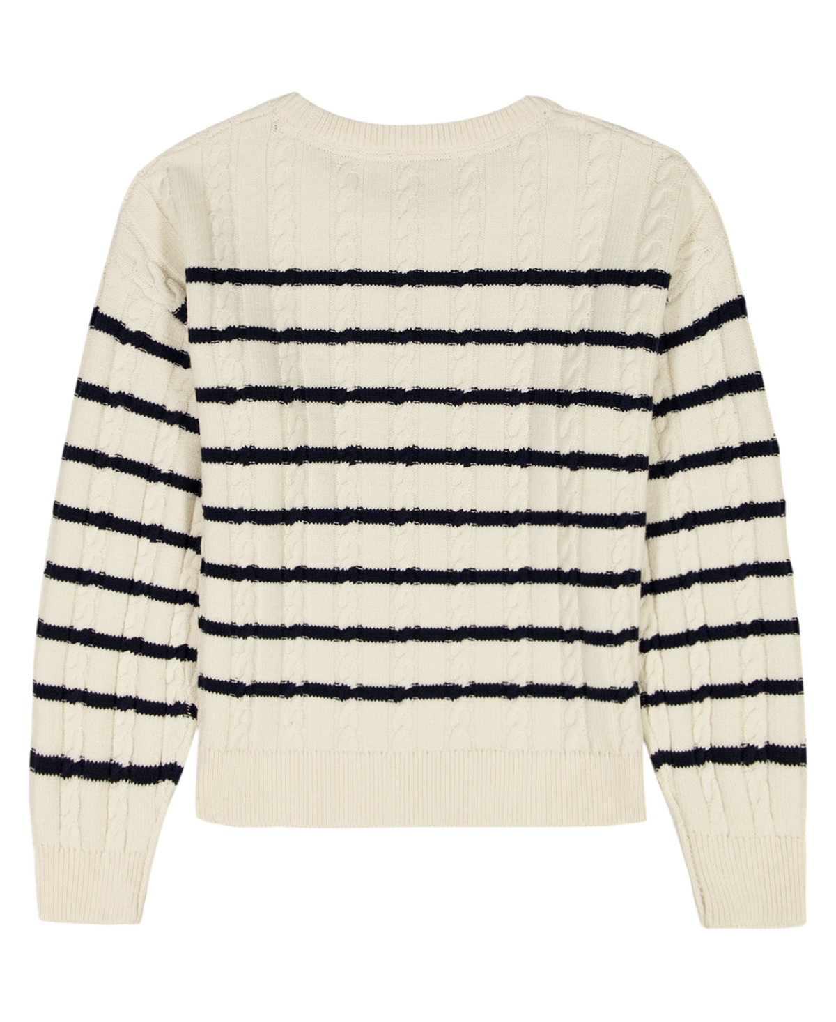 Tommy Hilfiger Girls 7-16 Long-Sleeve Stripe Cable Sweater