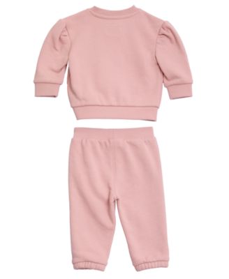 Baby Girls' Long-Sleeve Zip-Up Sweatshirt and Sweatpants, 2-Piece Set