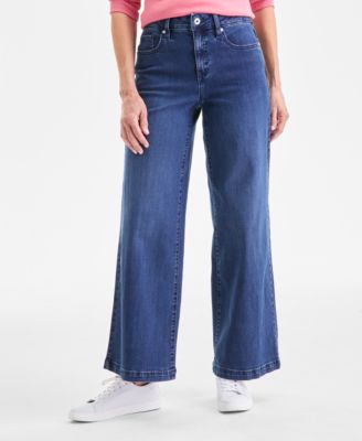 Women's High-Rise Wide-Leg Jeans, Macy's Exclusive