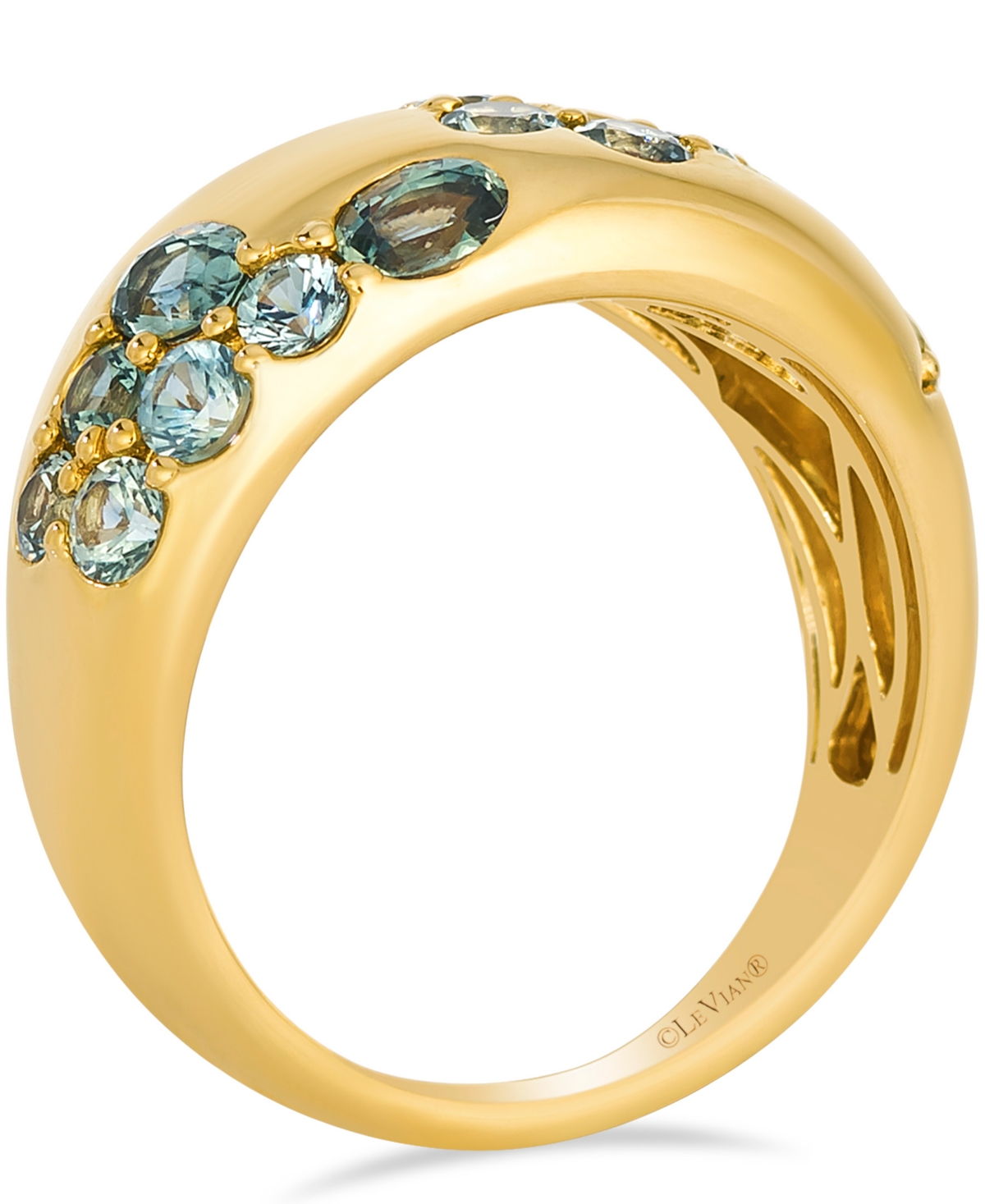 Le Vian Montana Sapphire (1.18 Ct. T.w.) And Nude Diamond (0.04 Ct. T.w.) Ring In 14k Honey Gold In Gold