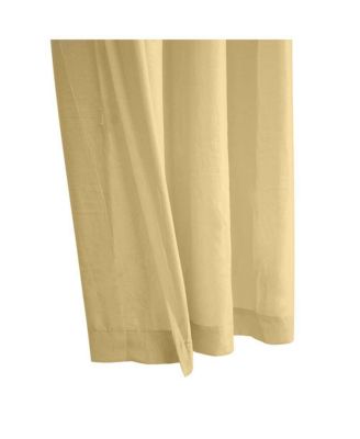 Harmony Light Filtering Crinkled Texture on Supple Drapeable Flowing Fabric Grommet Curtain Panel 52" x 84" Yellow