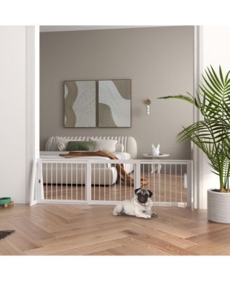 Freesding Pet Gate with Retractable Length, 28"-75",