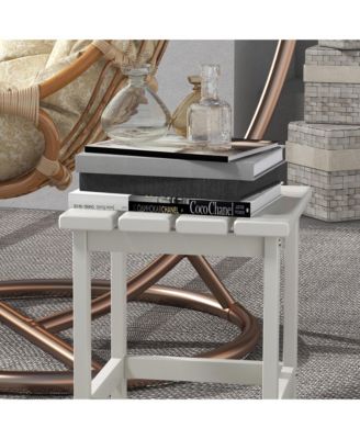 15" Adirondack Patio Side Table, HDPE Outdoor End Table,