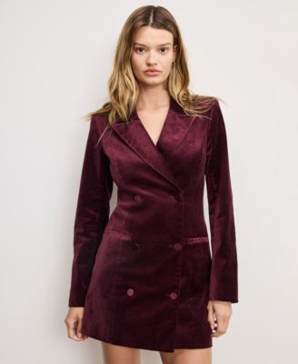 Women's Velvet Executive Dress, Regular and Plus Size