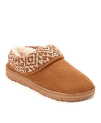 Women's Elsie Foldover Cuff Microsuede Clog Slipper