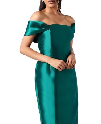 Petite Column Midi Bridesmaid Dress
